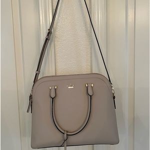 Kate Spade Dome Satchel in Cream color